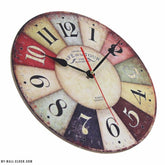 Wooden Clock "Cafe de la Tour" My Wall Clock